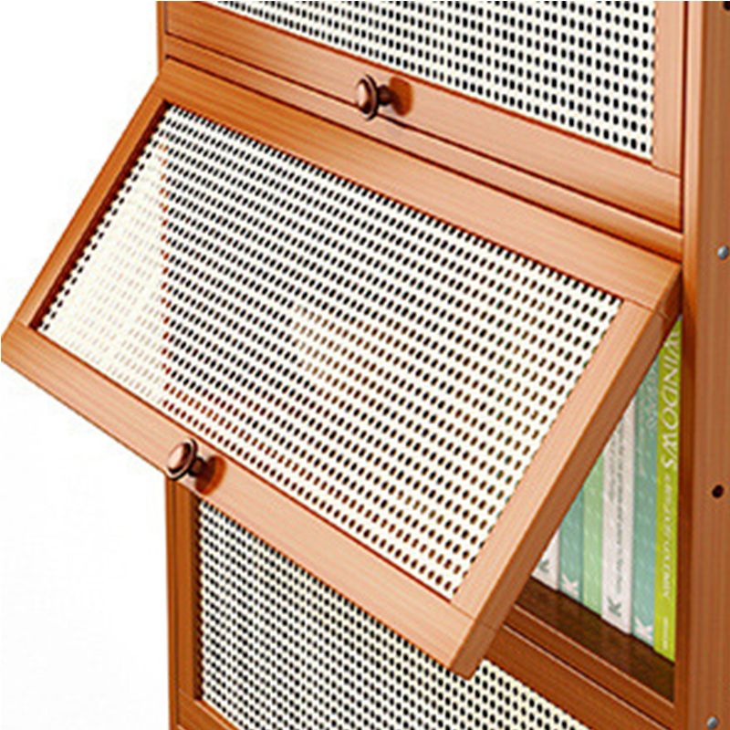 12.5 "W Bamboo boekenplank Moderne gesloten opslag boekenkast voor thuiskantoor