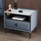 Modern 20 inch H Nightstand Open opbergsteen Top 1-ladjes benen inbegrepen nachttafel