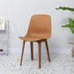 Contemporary Side Chair Plastic Solid Back Dining Room Chair for Kitchen