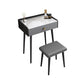 Modern Compact Makeup Vanity 1/2 Cassette da toeletta con sgabello imbottito