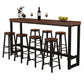 Pine Wood Bar Table Industrial Rectangle Bar Dining Table with Trestle Base Clearhalo 'Bar Furniture' 'Bar Tables' 'bar_tables' 'furn' 'furn_bar_tables' 'Furniture' 'furniture_bar_tables' 'Kitchen & Dining Furniture' 1200x1200_f08890a8-3f48-4c5a-9c5a-dbb2516381b8