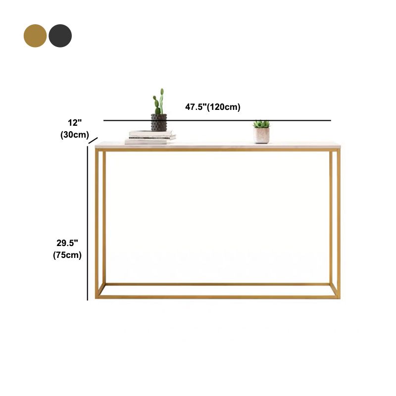 Tabella della console superiore in marmo per accento console Hall 29.53 "