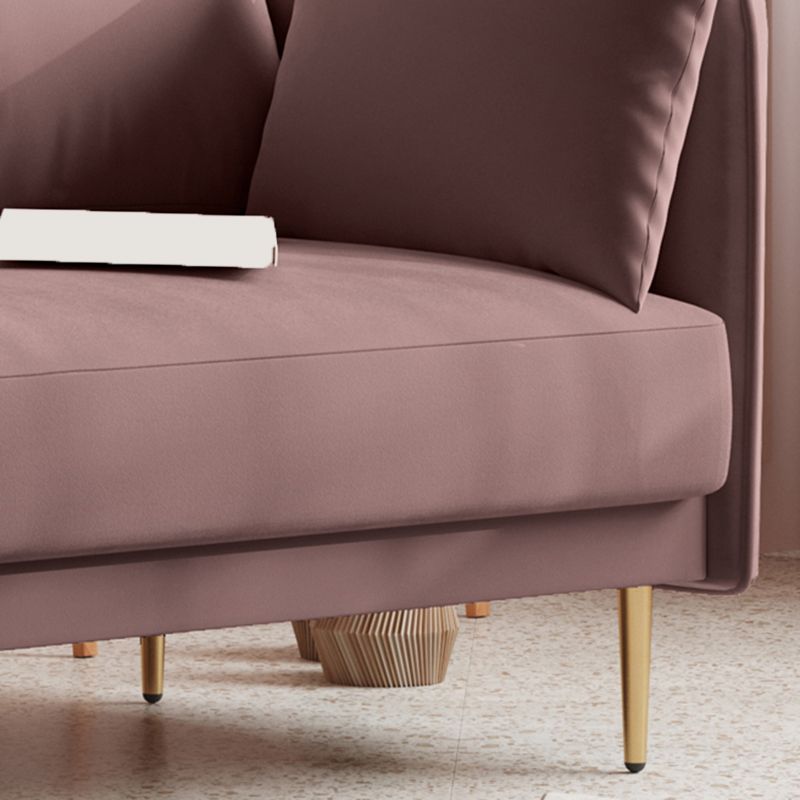 Square Arm Contemporary Settee Sofa Standard Velvet Settee Couch Clearhalo 'furn' 'furn_sofas' 'Furniture' 'Living Room Furniture' 'Sofa' 'sofas' 1200x1200_f08ab350-f578-4873-bcfa-7b60600f316b