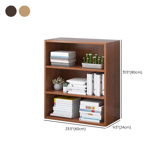 モダンなスタイルクローズバック標準本棚エンジニアリングされたベッドルーム用の木製本棚