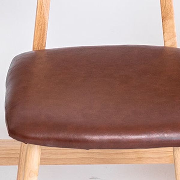 Scandinavian Restaurant Rubberwood Stool Matte Finish Upholstered Bar Stools Clearhalo 'Bar Furniture' 'Bar Stools' 'bar_stools' 'furn' 'furn_bar_stools' 'Furniture' 'furniture_bar_stools' 'Kitchen & Dining Furniture' 1200x1200_f08d4047-3a68-496d-a3c0-966ffabc9840