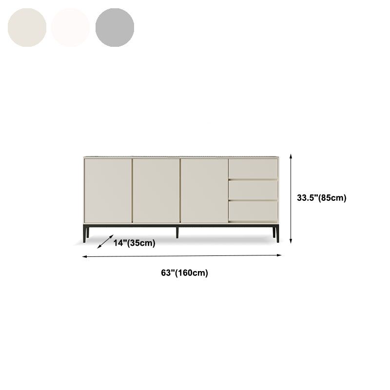 Sinterizzato Server Top Server Glam Sidetboard a buffet con porta e cassetto