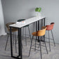 Modern Bucket Low Back Counter Chair Faux Leather Counter Bar Stool for Dining Room