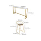 Faux Marble Pub Table Set Modern 1/7 Pieces Bar Stool and Table Set Clearhalo 'Bar Furniture' 'furn' 'furn_home_bar_bar_sets' 'Furniture' 'Home Bars & Bar Sets' 'home_bar_bar_sets' 'Kitchen & Dining Furniture' 1200x1200_f090959a-ca32-473d-8bff-baa374c516f3
