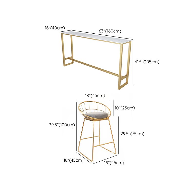 Faux Marble Pub Table Set Modern 1/7 Pieces Bar Stool and Table Set Clearhalo 'Bar Furniture' 'furn' 'furn_home_bar_bar_sets' 'Furniture' 'Home Bars & Bar Sets' 'home_bar_bar_sets' 'Kitchen & Dining Furniture' 1200x1200_f090959a-ca32-473d-8bff-baa374c516f3