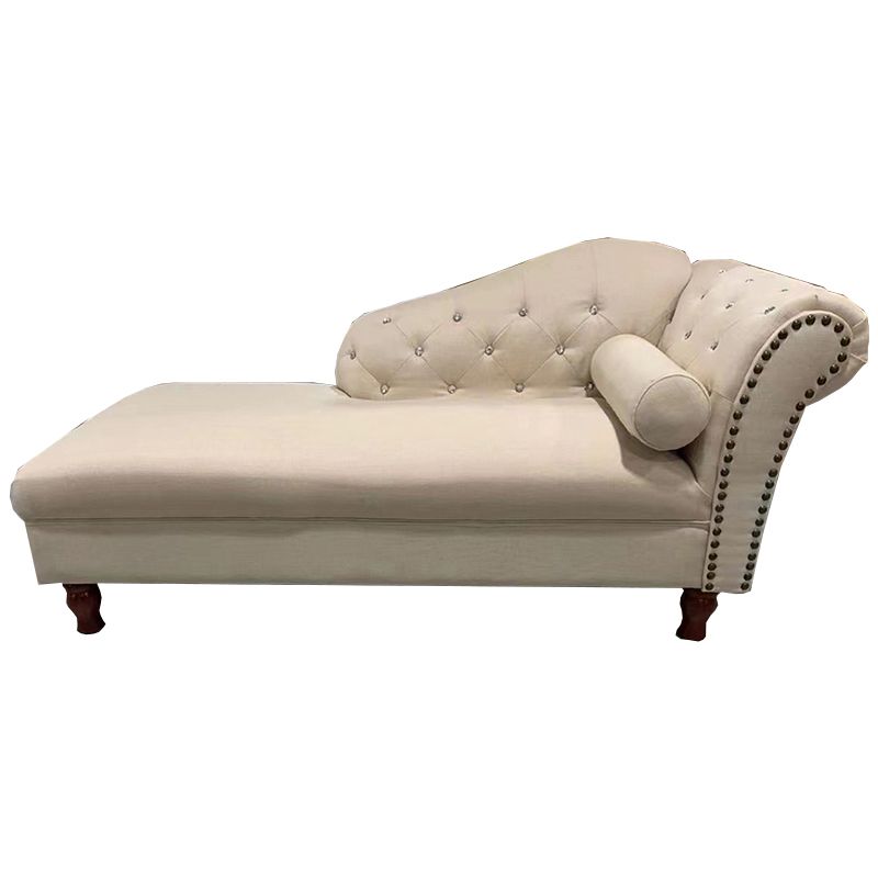 Living Room Velvet Rolled Arms Chaise Modern Chaise Lounge with Upholster Clearhalo 'Chairs & Seating' 'Chaise Lounge' 'chaise_lounge' 'furn' 'furn_chaise_lounge' 'Furniture' 'Living Room Furniture' 1200x1200_f0958dcc-efe6-49c6-922b-9067d455c91b