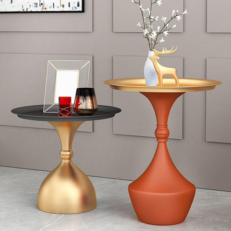 Mid-Century Modern Iron Coffee Cocktail Table Pedestal Cocktail Table for Living Room Clearhalo 'Coffee & Accent Tables' 'Coffee Tables' 'coffee_tables' 'furn' 'furn_coffee_tables' 'Furniture' 'Living Room Furniture' 1200x1200_f095b7fd-48a3-4256-931b-f01a5e94561b