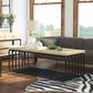 Metal Frame 1 Single Coffee Table Nordic Wood Rectangular Cocktail Table with Storage Clearhalo 'Coffee & Accent Tables' 'Coffee Tables' 'coffee_tables' 'furn' 'furn_coffee_tables' 'Furniture' 'Living Room Furniture' 1200x1200_f096f697-efd3-4aaf-92fe-6757bd55c98f