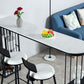 Glam Table and Stool Set Oval 1/2/3 Pieces Bar Pub Table Set Clearhalo 'Bar Furniture' 'furn' 'furn_home_bar_bar_sets' 'Furniture' 'Home Bars & Bar Sets' 'home_bar_bar_sets' 'Kitchen & Dining Furniture' 1200x1200_f097ab3e-4513-45c7-ab8c-5e11414bf61f