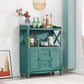 Mid-Century Modern Accent Cabinet with Drawers and Doors in Solid Wood Clearhalo 'Cabinets & Chests' 'cabinets_chests' 'furn' 'furn_cabinets_chests' 'Furniture' 'Living Room Furniture' 1200x1200_f097b38b-a673-40d1-bd7b-25fe748ea346