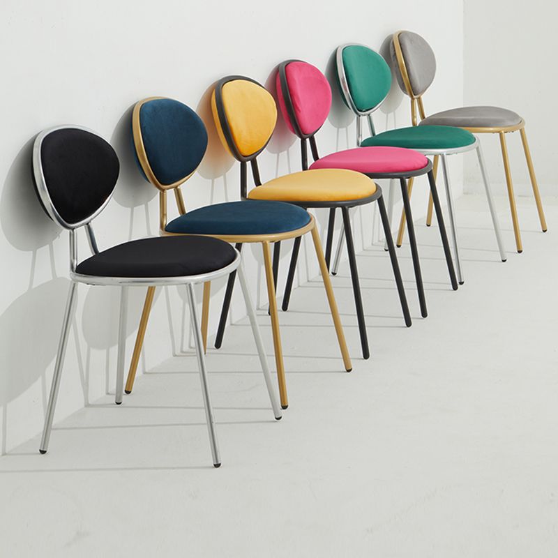 Upholstered Stackable Dining Chair King Louis Back Side Chair for Dining Room Clearhalo 'Dining Chairs' 'Dining Tables & Seating' 'dining_chair' 'furn' 'furn_dining_chair' 'Furniture' 'furniture_dining_chair' 'Kitchen & Dining Furniture' 1200x1200_f09896f5-882f-4b0b-867f-16ce9a0eea44