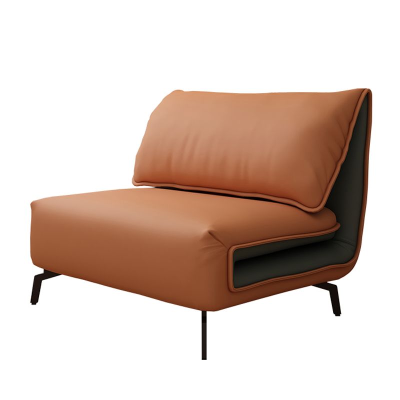 Eigentijdse faux lederen bankbed cabrioloin armless banks sofa bed