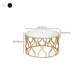 Contemporary Round Glass Coffee Table Brass Metal Frame 1 Single Cocktail Table Clearhalo 'Coffee & Accent Tables' 'Coffee Tables' 'coffee_tables' 'furn' 'furn_coffee_tables' 'Furniture' 'Living Room Furniture' 1200x1200_f099be55-1f26-4614-be4a-98564f3e27d3