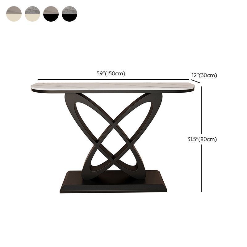 Zeitgenössischer Konsolentisch Antikes Finish -Konsolen -Sofa in Stein