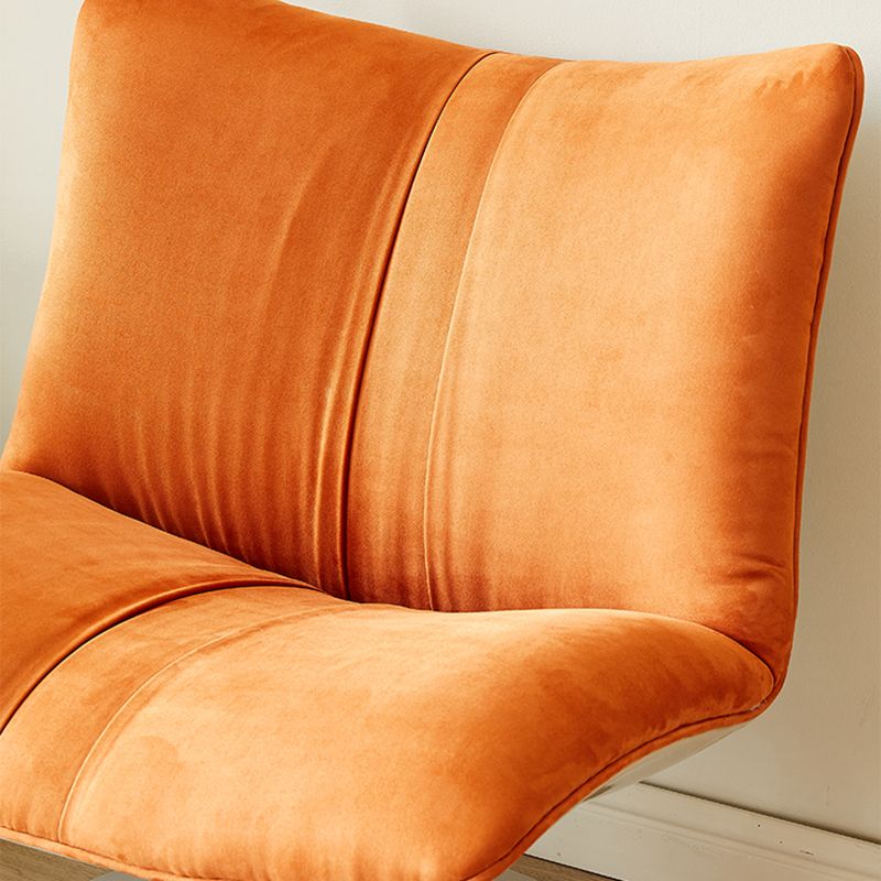 Silla giratoria de Parsons con base de metal redonda y de espalda fija para la sala de estar