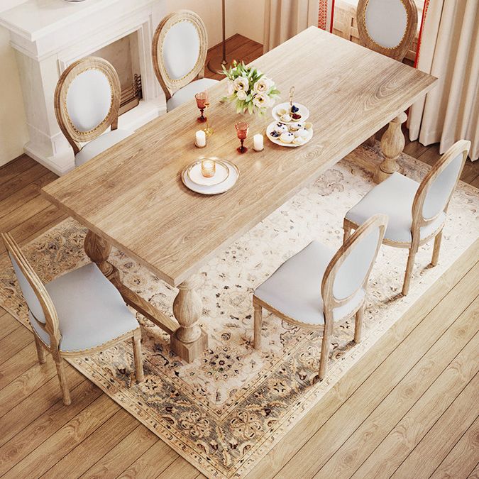 Farmhouse Style 1/2/4/7 Pieces Dining Set Solid Wood Dining Table with Chairs Clearhalo 'Dining Room Sets' 'Dining Tables & Seating' 'dining_room_set' 'furn' 'furn_dining_room_set' 'Furniture' 'furniture_dining_room_set' 'Kitchen & Dining Furniture' 'kitchen&dining_furn' 'kitchen' 1200x1200_f09af293-0e1e-4c3c-8bc7-e57a68b324b0