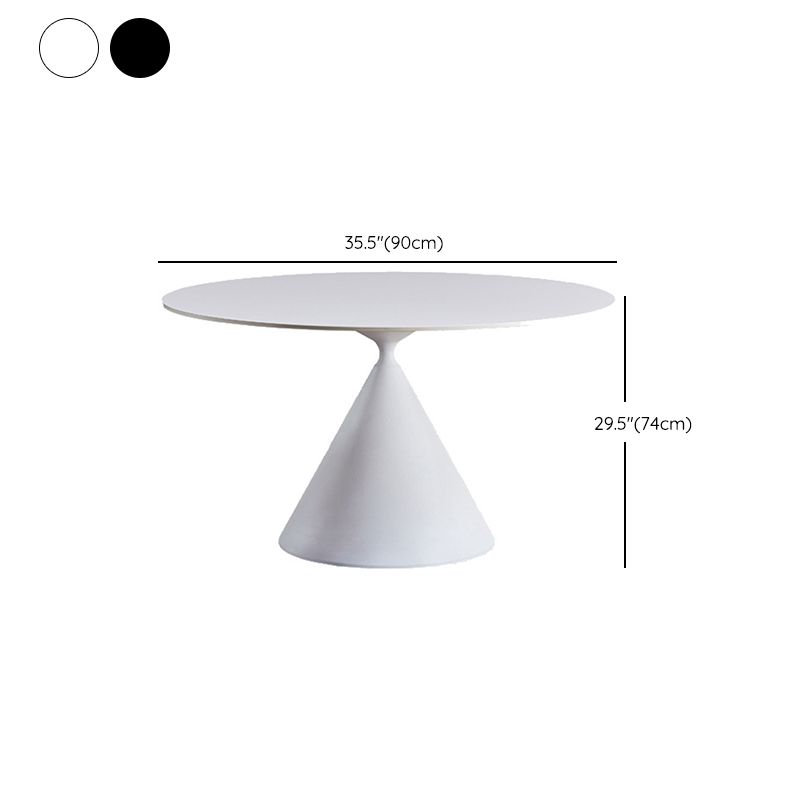 Modern Pedestal Dining Table Stone Table for Dining Room Kitchen