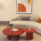 Contemporary Round Coffee Table Set Pedestal Wood Cocktail Table Clearhalo 'Coffee & Accent Tables' 'Coffee Tables' 'coffee_tables' 'furn' 'furn_coffee_tables' 'Furniture' 'Living Room Furniture' 1200x1200_f09db513-cafc-407c-9293-189f72df314f