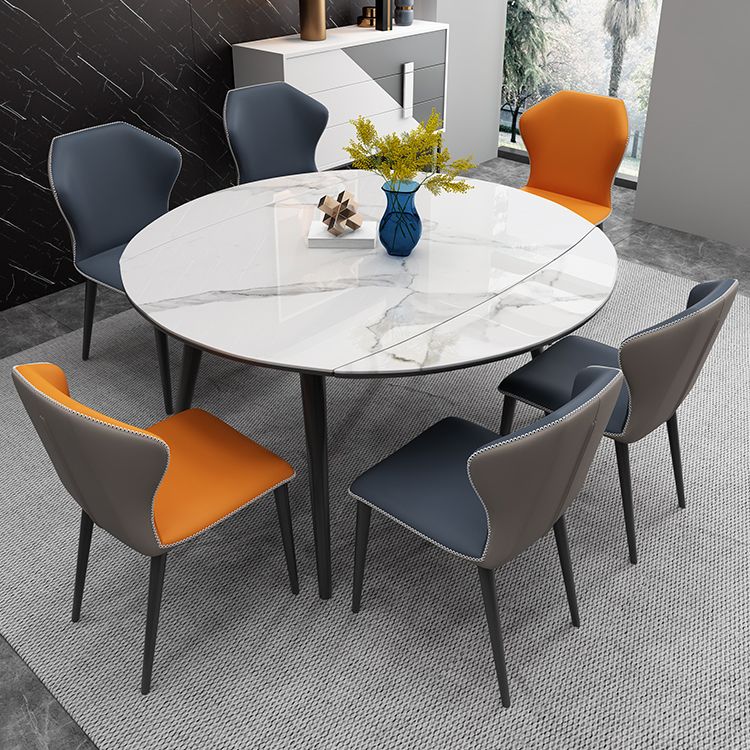 Contemporary Style Furniture 4-foot Round Dining Site Table with Drop Leaf Clearhalo ' dining_table' 'Dining Tables & Seating' 'Dining Tables' 'furn' 'furn_dining_table' 'Furniture' 'furniture_dining_table' 'Kitchen & Dining Furniture' 'kitchen&dining_furn' 'kitchen' 'kitchen_dining_table' 1200x1200_f09ef89b-6df2-439e-93df-38f0d10731d9