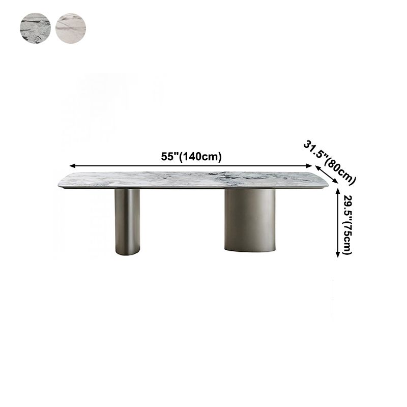 Metal Traditional Luxury Rectangle Table Sintered Stone Top Table for Kitchen Clearhalo ' dining_table' 'Dining Tables & Seating' 'Dining Tables' 'furn' 'furn_dining_table' 'Furniture' 'furniture_dining_table' 'Kitchen & Dining Furniture' 'kitchen&dining_furn' 'kitchen' 'kitchen_dining_table' 1200x1200_f0a2cf2c-6f15-4ec8-af1f-863690615d0c