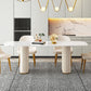 Sintered Stone Top Modern White Table for Restaurant Oval Dining Table Double Pedestal Clearhalo 'Dining Tables & Seating' 'Dining Tables' 'dining_table' 'furn' 'furn_dining_table' 'Furniture' 'furniture_dining_table' 'Kitchen & Dining Furniture' 'kitchen' 'kitchen_dining_table' 1200x1200_f0a3545f-aa4d-4546-98e9-e860af627fa3