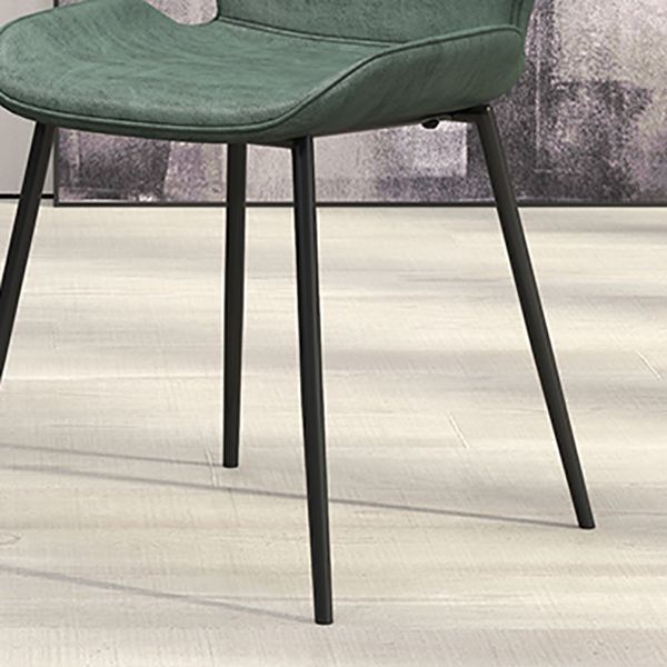 Glam Style Dining Chair PU Leather Dining Room Chair for Indoor Clearhalo 'Dining Chairs' 'Dining Tables & Seating' 'dining_chair' 'furn' 'furn_dining_chair' 'Furniture' 'Kitchen & Dining Furniture' 1200x1200_f0a5ea4b-bff1-49fd-a5f7-5fcaabe80d2d