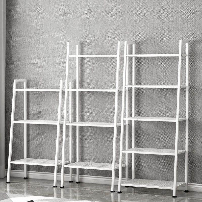 Contemporary Ladder Bookshelf Metal Open Back Bookcase for Office Clearhalo 'Bookcases' 'furn' 'furn_bookcases' 'Furniture' 'Office Furniture' 1200x1200_f0a9f511-2880-49cc-8f84-393c1d4e3762