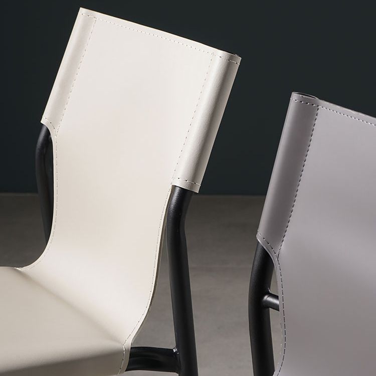 Modern Style Chair Dining Armless Chairs with Metal Legs for Kitchen Clearhalo ' kitchen&dining_furn' 'Dining Chairs' 'Dining Tables & Seating' 'dining_chair' 'furn' 'furn_dining_chair' 'Furniture' 'furniture_dining_chair' 'Kitchen & Dining Furniture' 'kitchen' 1200x1200_f0ac56f1-b629-495f-aacd-02c9becc5098