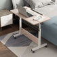 Wooden Contemporary Folding Desk Hight Adjustable Desk with Caster Wheels Clearhalo 'furn' 'furn_office_desk' 'Furniture' 'Office Desks' 'Office Furniture' 'office_desk' 1200x1200_f0aff255-3514-4850-80d6-bedce9994ab3