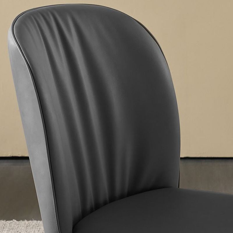 Zeitgenössischer Esszimmerstuhl, armlose Esszimmerstühle mit Metallbeinen für die Küche