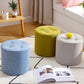 Stoffzylinderform Pouf Pure Color Tufted Contemporary Fade Resistant Pouf