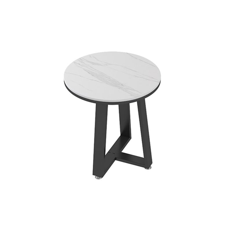 Glam elliptische leistenen salontafel 61 cm H-cocktailtafel met gekruiste poten