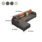 Embedded Armrest Pillow Back Imitation Leather Sofa Bed Sponge/latex Seat Filling Sofa