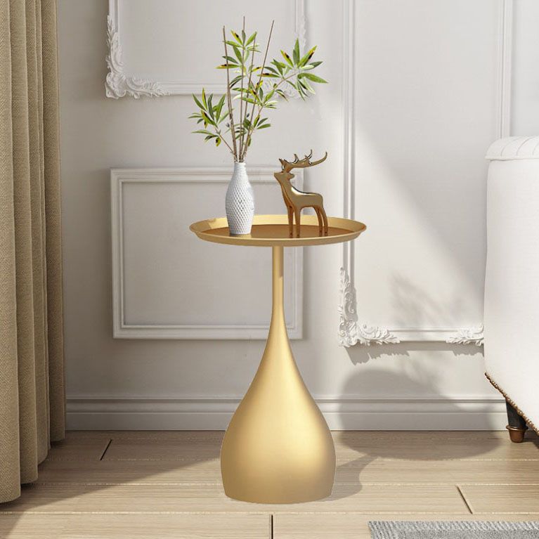 Mesa de extremo redonda de estilo contemporáneo Sofá de metal Sofá Tabla de acento