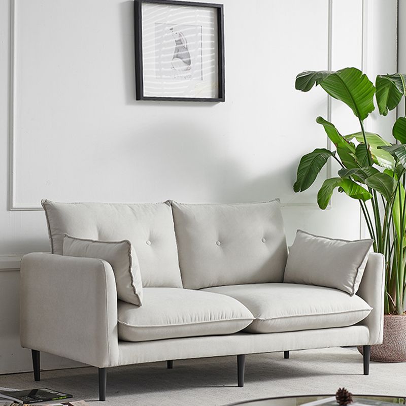 Linen Square Arm Modern Sofa with Loose Back for Living Room and Apartment Clearhalo 'furn' 'furn_sofas' 'Furniture' 'furniture_sofas' 'kitchen' 'kitchen_sofas' 'Living Room Furniture' 'Sofa' 'sofas' 1200x1200_f0b31122-dd82-4e50-bf33-631871f99bc2