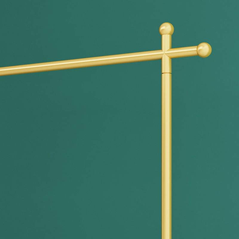 Glamargträger Metall gerahmt Hängende Schiene und Hooks Hall -Ständer mit Rizinus