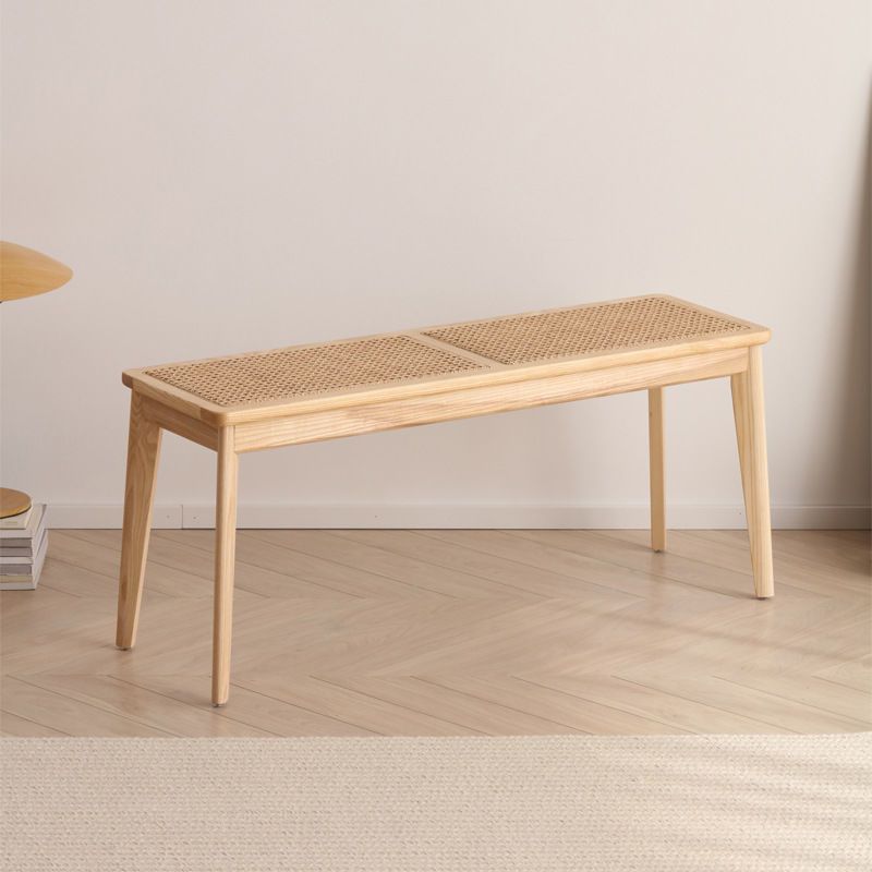 11.8 Inch Wide Tropical Bench Solid Wood Seating Bench with Legs Clearhalo 'Benches' 'Chairs & Seating' 'furn' 'furn_benches' 'Furniture' 'Living Room Furniture' 1200x1200_f0b398b8-79d8-4519-8526-c51cbf10781c