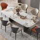Metal Modern Rectangle Dining Table Sintered Stone Table for Dining Room and Kitchen Clearhalo ' dining_table' 'Dining Tables & Seating' 'Dining Tables' 'Furniture' 'furniture_dining_table' 'Kitchen & Dining Furniture' 'kitchen&dining_furn' 'kitchen' 'kitchen_dining_table' 1200x1200_f0b3a105-47ec-49bb-a629-da76559eed5c