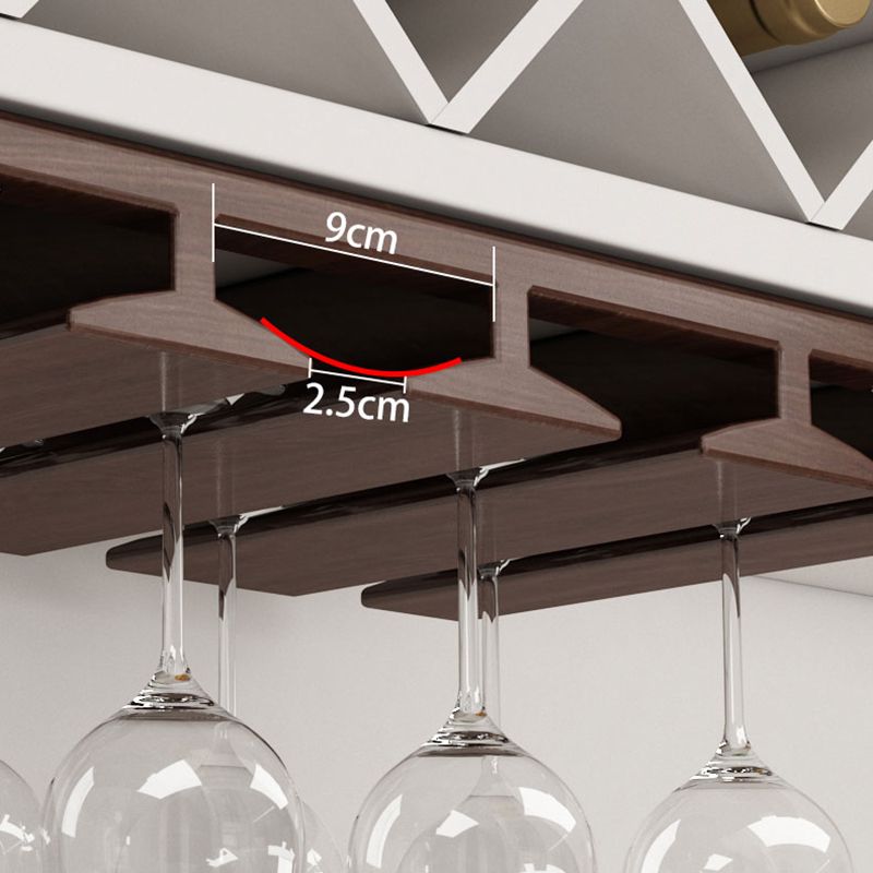 Guardería colgante de madera sólida y soporte de vástago de vidrio moderno