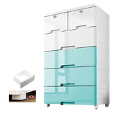Plastic Storage Cabinet Modern Non-Hanging Wardrobe Armoire for Home
