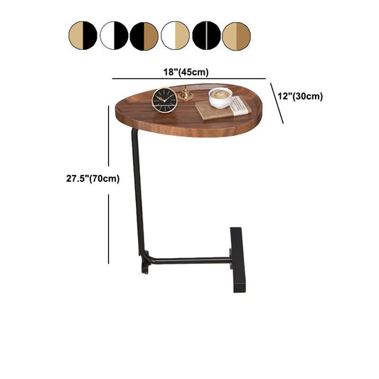 Moderner Metal Night Tisch künstliches Holz Nicht-Strengkabine am Nachttisch mit Bein