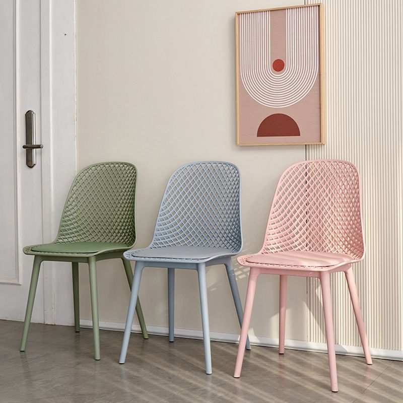 Nordic Cross Back Side Chair Plastic Indoor Chair for Dining Room Bedroom Clearhalo 'Dining Chairs' 'Dining Tables & Seating' 'dining_chair' 'furn' 'furn_dining_chair' 'Furniture' 'Kitchen & Dining Furniture' 1200x1200_f0b71df3-cd01-49dc-b36f-55e966c98950
