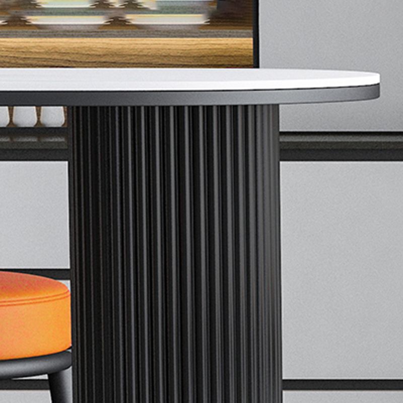 Industrial Stone Pub Dining Set 1/5 Pieces Counter Table with Upholstered Stools Clearhalo 'Bar Furniture' 'furn' 'furn_home_bar_bar_sets' 'Furniture' 'Home Bars & Bar Sets' 'home_bar_bar_sets' 'Kitchen & Dining Furniture' 1200x1200_f0b7500a-1902-4153-b321-c5ddd3b0242c