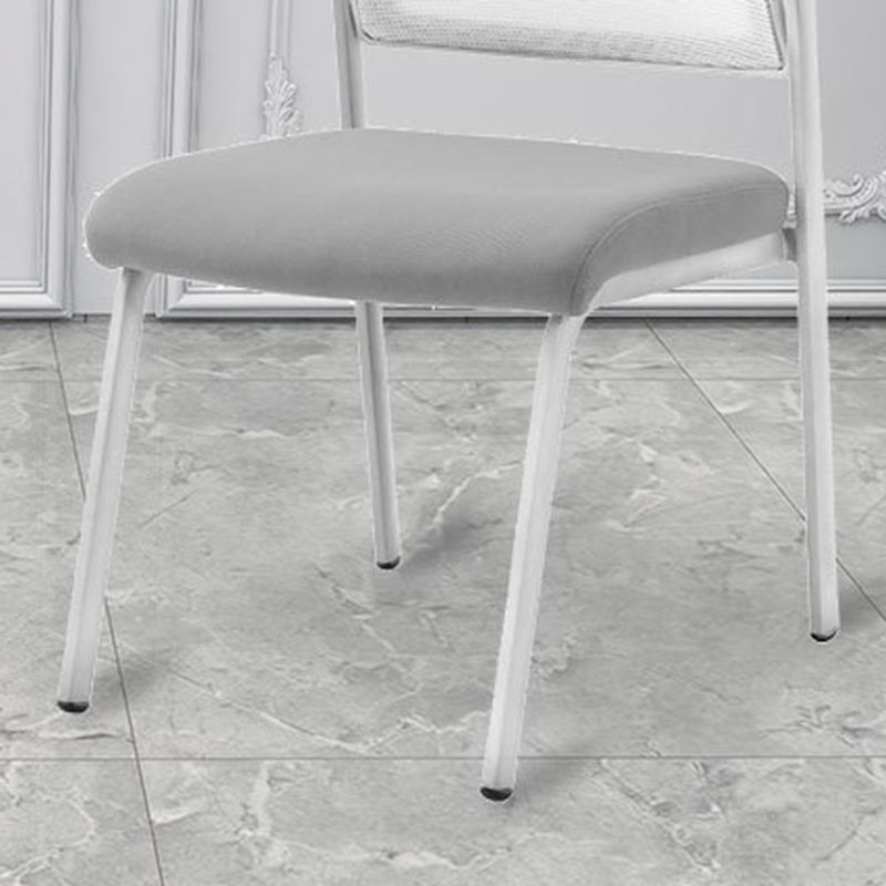 Silla de oficina con respaldo medio lateral de microfibra, silla de rejilla de aire moderna y transpirable