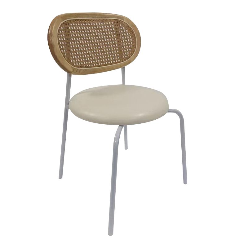 Chaises de salle à manger sans bras tapissées, chaise latérale de salle à manger industrielle