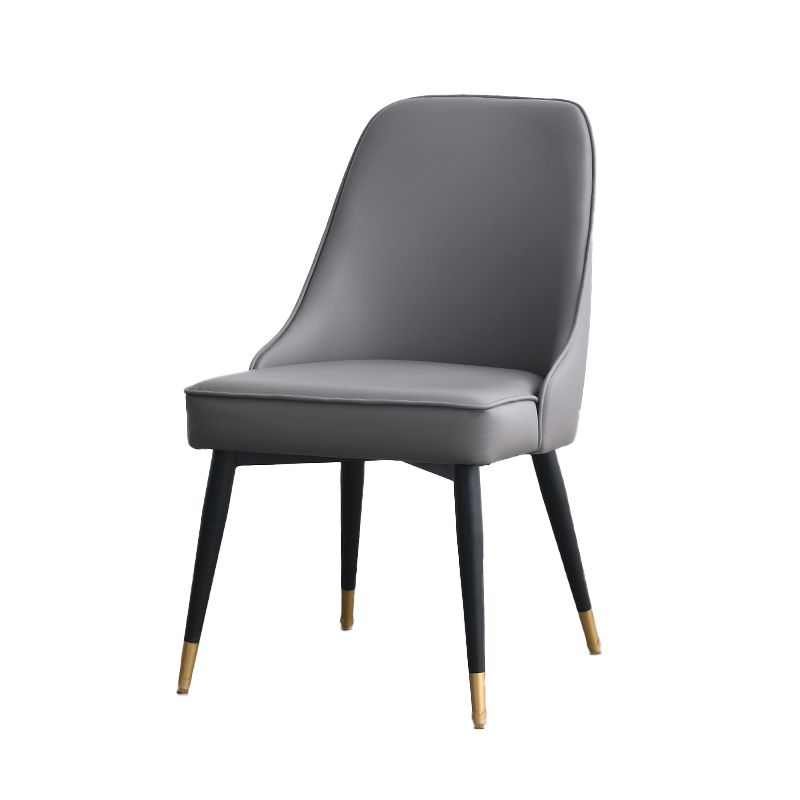 Nordic Style Dining Armless Chair Upholstered Fabric Dining Side Chair for Home Use Clearhalo ' kitchen&dining_furn' 'Dining Chairs' 'Dining Tables & Seating' 'dining_chair' 'furn' 'furn_dining_chair' 'Furniture' 'furniture_dining_chair' 'Kitchen & Dining Furniture' 'kitchen' 1200x1200_f0b89dfe-8916-4c0c-94d0-675f278cfbdf